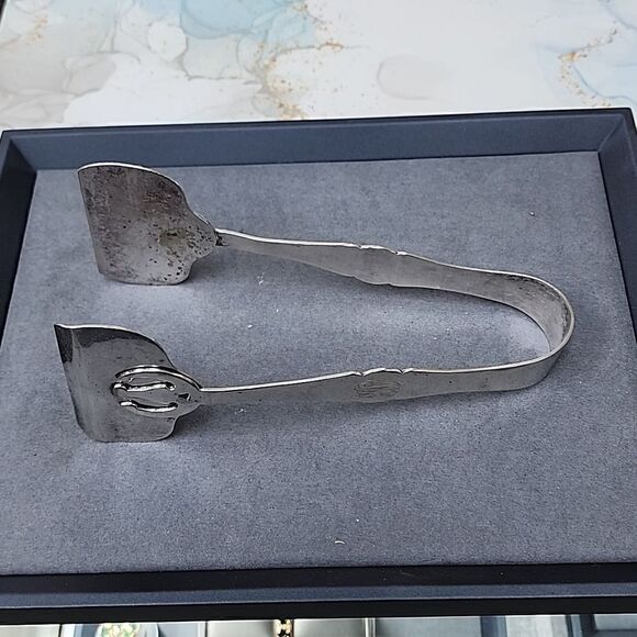 Vintage Silver Plated Serving Tongs - Picture 1 of 2